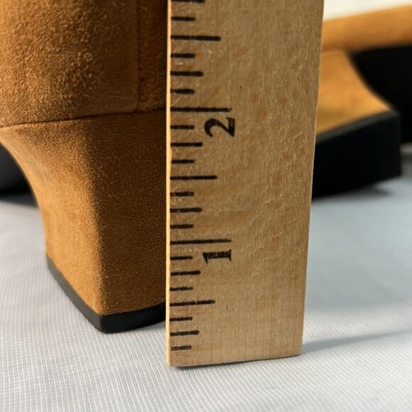 New! Suede Karen Scott Riley brown slip on heeled loafer size 6.5 - Picture 7 of 7